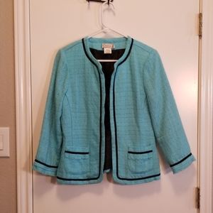 Sky blue sparkle blazer